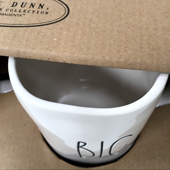 Rae Dunn ‘LITTLE/BIG’ Coffee Mug Set Ceramic New - Picture 5 of 7